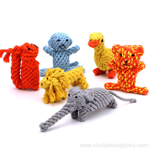 rope dog chew cleaning teeth toy for pet